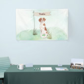 Individuelle Name Brittany Haustier Hund Banner (Messeveranstaltung)