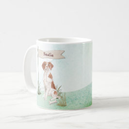 Individuelle Name Brittany Haustier Hund Kaffeetasse