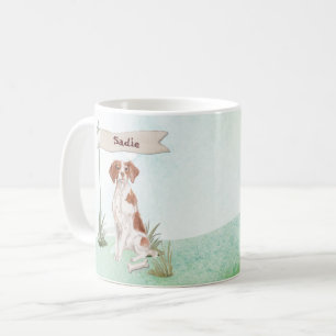 Individuelle Name Brittany Haustier Hund Kaffeetasse