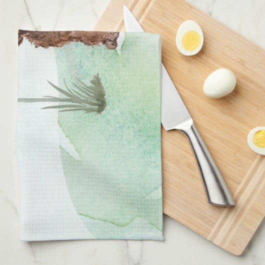 Individuelle Name Brown Cockapoo Haustier Hund Geschirrtuch (Viertel Falte)