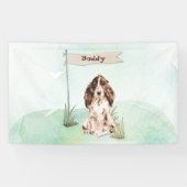 Individuelle Name Brown Cocker Spanisch Haustier H Banner (Horizontal)