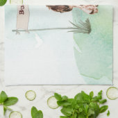 Individuelle Name Brown Cocker Spanisch Haustier H Geschirrtuch (Gefaltet)