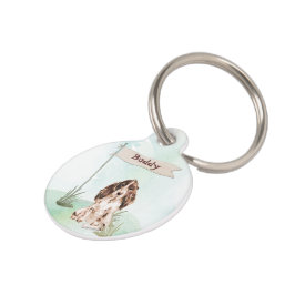 Individuelle Name Brown Cocker Spanisch Haustier H Haustiermarke