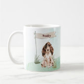 Individuelle Name Brown Cocker Spanisch Haustier H Kaffeetasse (Links)