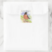 Individuelle Name, Buchungsplatte Robin Sticker (Tasche)
