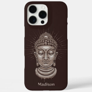 Individuelle Name Buddha Illustration Telefongehäu iPhone 16 Pro Max Hülle