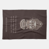 Individuelle Name Buddha Zitat Geschirrtuch (Horizontal)