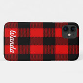 Individuelle Name Buffalo Kariert Case-Mate iPhone Hülle (Rückseite (Horizontal))