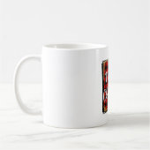 Individuelle Name Buffalo Red Kariert Frohe Weihna Kaffeetasse (Links)