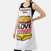 Individuelle Name Burger Lover Schürze (InSitu)