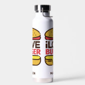 Individuelle Name Burger Lover Trinkflasche (Links)