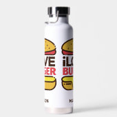 Individuelle Name Burger Lover Trinkflasche (Rechts)