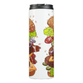 Individuelle Name Burger tumbler Thermosbecher (Rückseite)