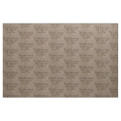 Individuelle Name Burlap Rustikale Printwerbung Stoff (Fat Quarter (45,7 x 55,9 cm))