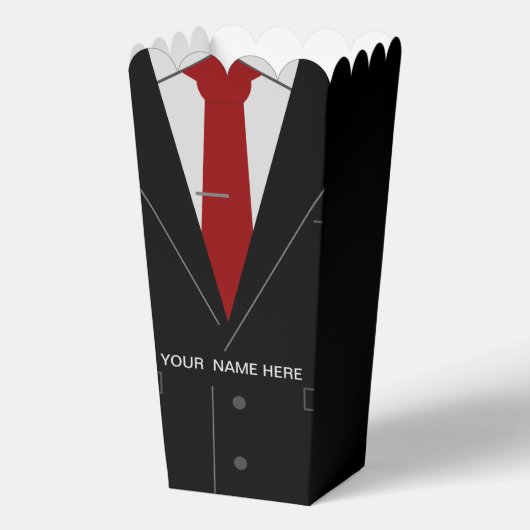 Individuelle Name Business Anzug Krawatte Funny Po Geschenkschachtel (Rückseite)