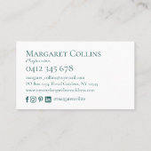 Individuelle Name Business Card für moderne Stadte Visitenkarte (Rückseite)