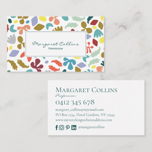 Individuelle Name Business Card für moderne Stadte Visitenkarte (Vorne/Hinten)