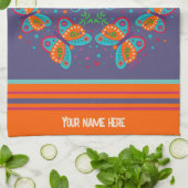 Individuelle Name Butterfly mit Soul Zitat gut Geschirrtuch (Gefaltet)