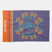 Individuelle Name Butterfly mit Soul Zitat gut Geschirrtuch (Horizontal)