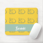 Individuelle Name-Buttergelb Mousepad (Mit Mouse)