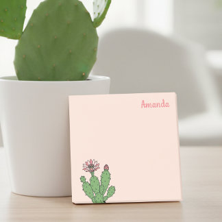 Individuelle Name Cactus Post-it Klebezettel