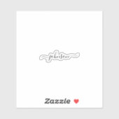 Individuelle Name Calligrafie Aufkleber (Blatt)