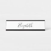 Individuelle Name Calligrafie Schreibtischnamensplakette (Vorderseite )
