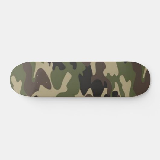 Individuelle Name Camouflaged Camouflage Design Skateboard (Horizontal)