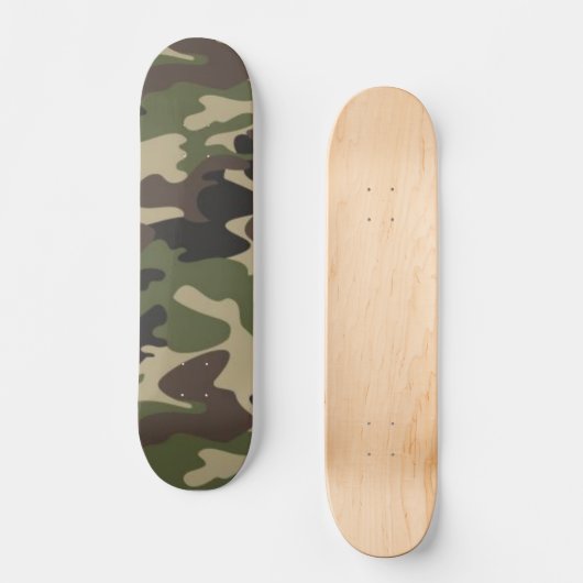 Individuelle Name Camouflaged Camouflage Design Skateboard (Vorderseite)