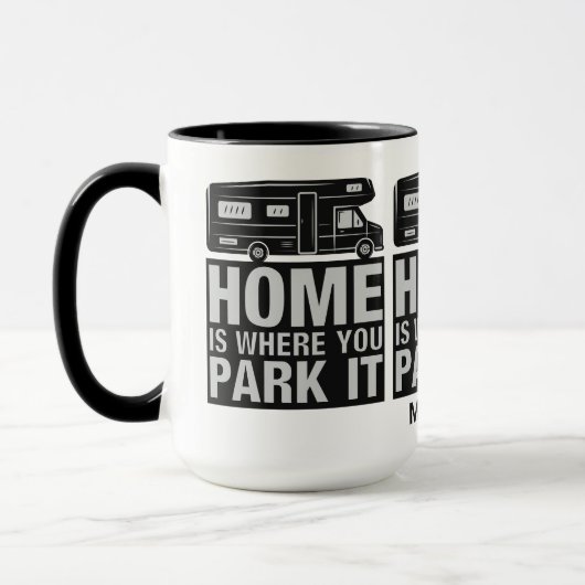 Individuelle Name Camper Van Tasse (Links)