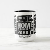 Individuelle Name Camper Van Tasse (Zentrum)
