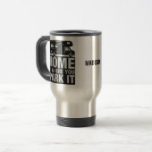 Individuelle Name Camper Van Tasse (Vorderseite Links)