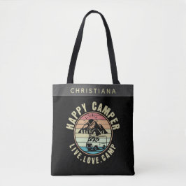 Individuelle Name Camping- Live. Liebe. Lager Tasche