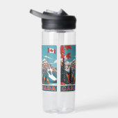 Individuelle Name Canada Travel Poster Trinkflasche (Rechts)