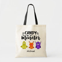 Individuelle Name Candy Monster Trick oder Trete T