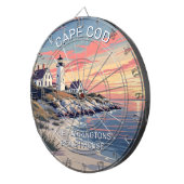 Individuelle Name Cape Cod Massachusetts Dartscheibe (Vorderseite rechts)