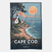 Individuelle Name Cape Cod Massachusetts Geschirrtuch (Vertikal)
