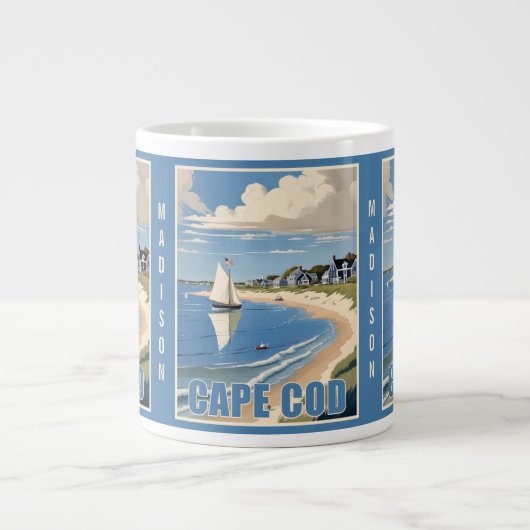 Individuelle Name Cape Cod Massachusetts Jumbo-Tasse (Vorderseite)