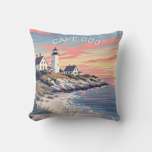 Individuelle Name Cape Cod Massachusetts Kissen