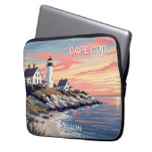 Individuelle Name Cape Cod Massachusetts Laptopschutzhülle (Vorderseite Links)