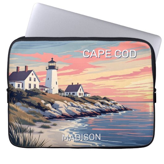 Individuelle Name Cape Cod Massachusetts Laptopschutzhülle (Vorderseite)