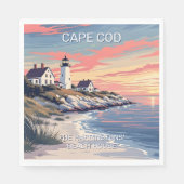 Individuelle Name Cape Cod Massachusetts Serviette (Vorderseite)