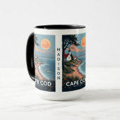 Individuelle Name Cape Cod Massachusetts Tasse (Vorderseite Links)