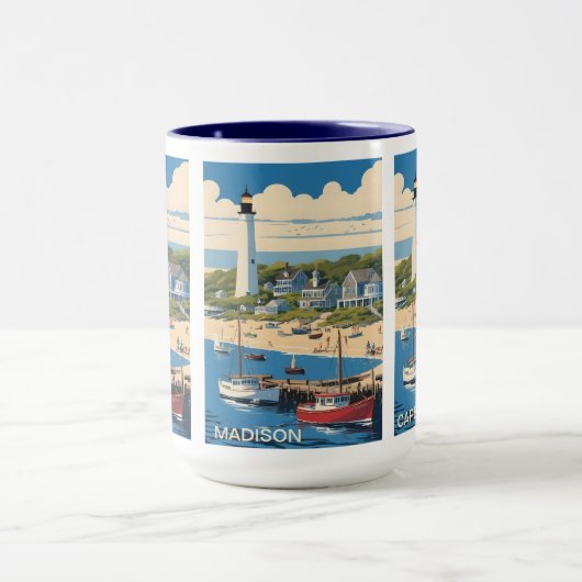 Individuelle Name Cape Cod Massachusetts Tasse (Zentrum)