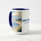 Individuelle Name Cape Cod Massachusetts Tasse (Vorderseite Links)