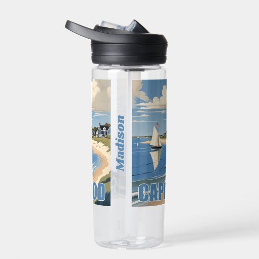 Individuelle Name Cape Cod Massachusetts Trinkflasche (Rechts)
