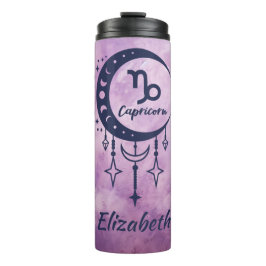 Individuelle Name Capricorn Zodiac-Zeichen Thermosbecher