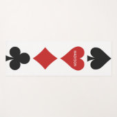 Individuelle Name Card Player Yogmatte Yogamatte (Vorderseite (Horizontal))