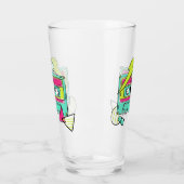 Individuelle Name Casette Tape Pint-Klasse Glas (Links)