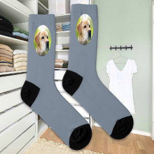 Individuelle Name Cat Dog Foto Modernes Personalis Socken